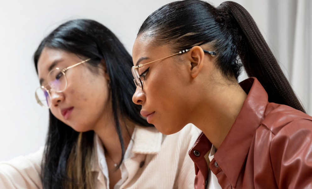 Women collaborating at work